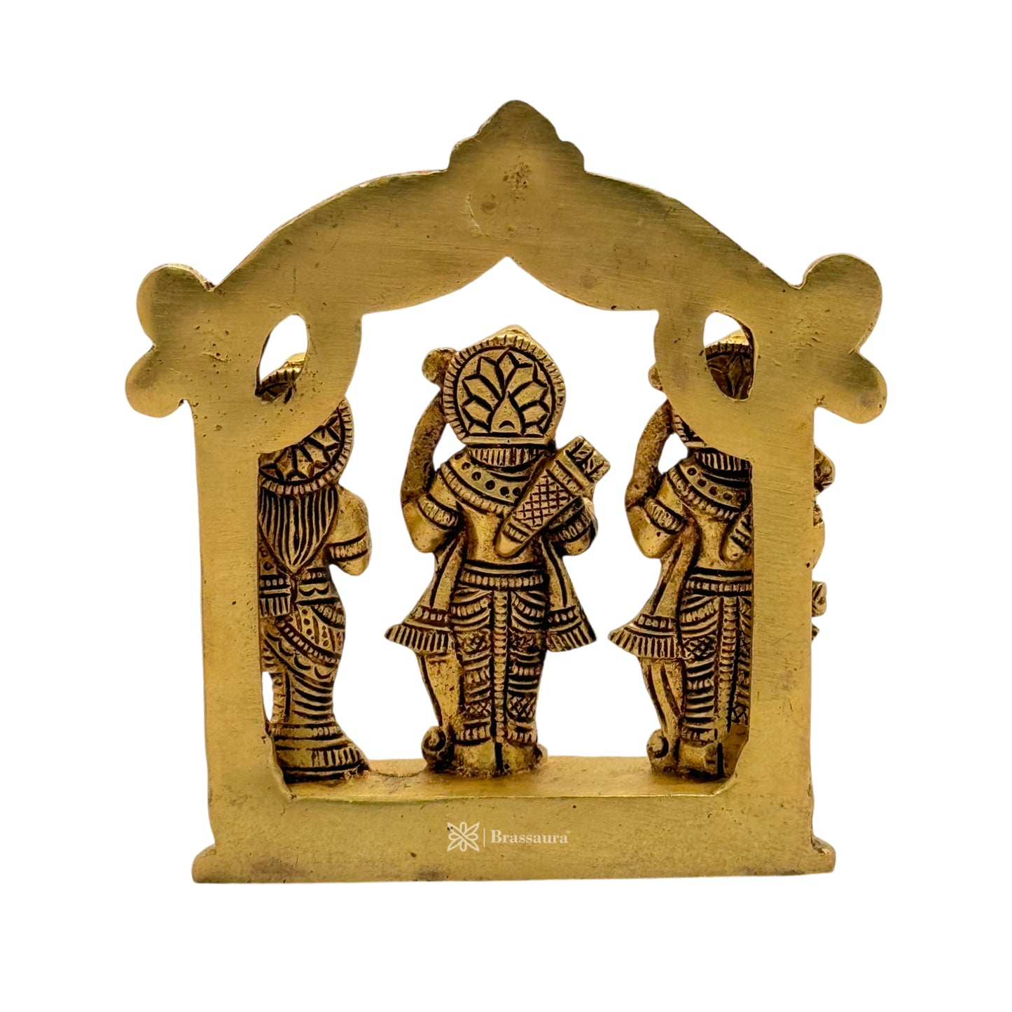 Brass Antique Ram Darbaar Statue for Home and Decor Weight .79 Kg Height 13 cm