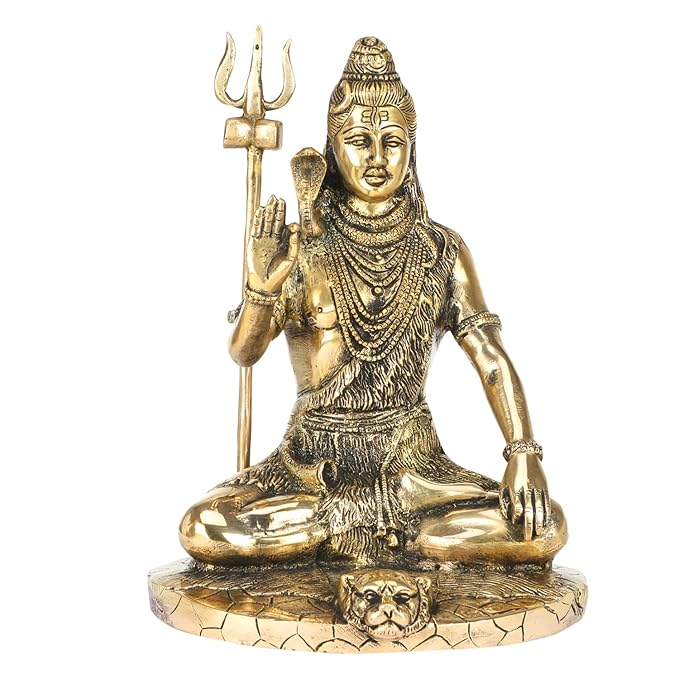 Brass Shiva Murti for Home and Decor Height 18 cm Weight 3.5 Kg