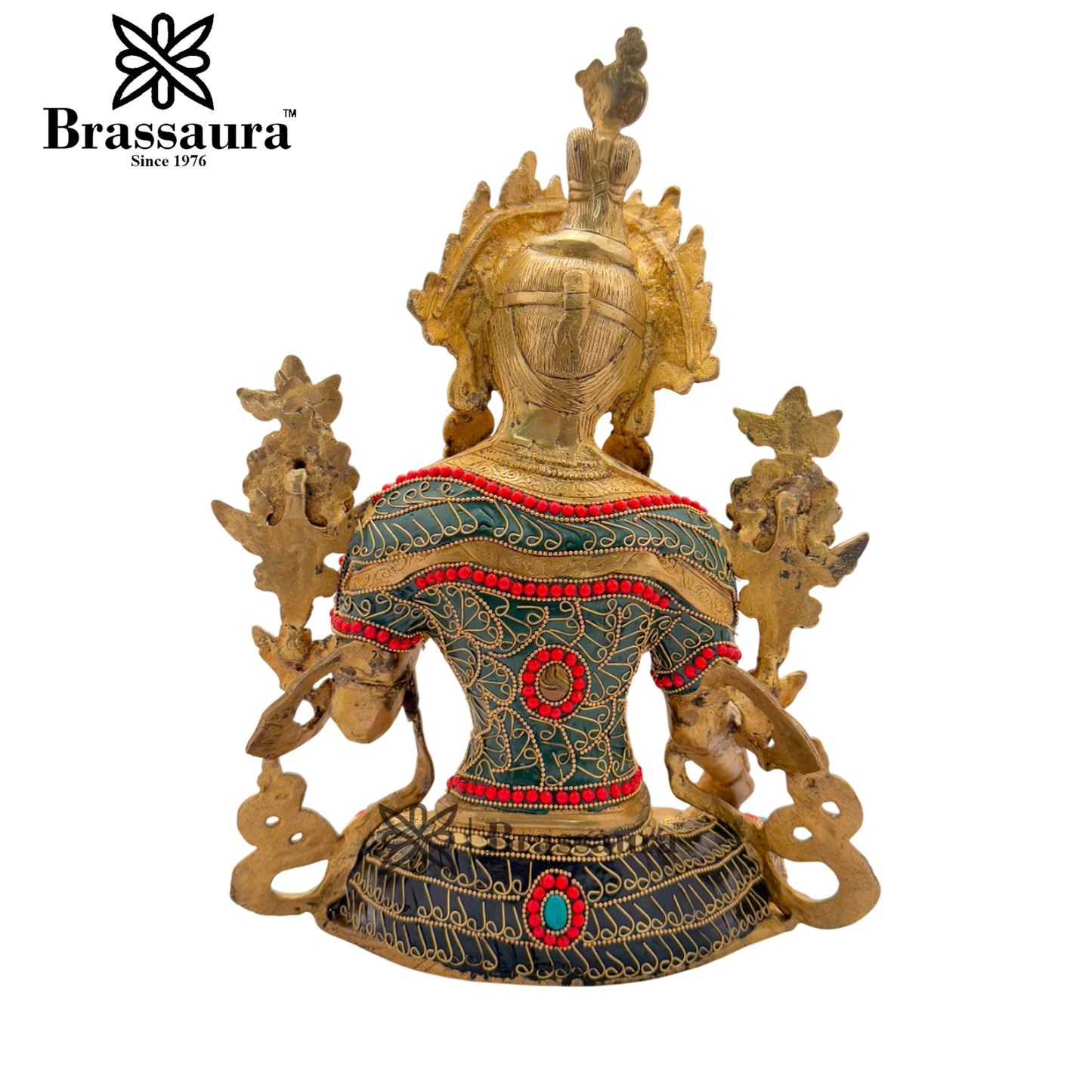 Brass Gem Stone Work Tara Weight 7 Kg And Height 15 Inch