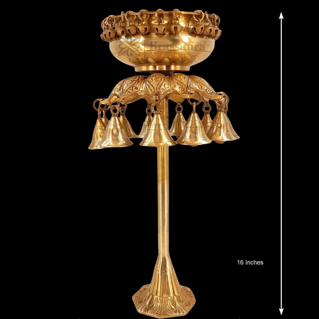 Brass Umi Urli Statue for Home and Decor Height 43 cm Weight 3.5 Kg