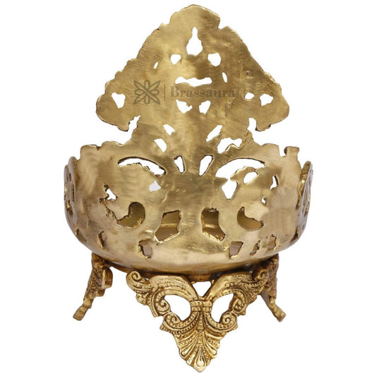 Brass Umi Urli Diya Statue for Home and Decor Height 25 cm Weight 2 Kg