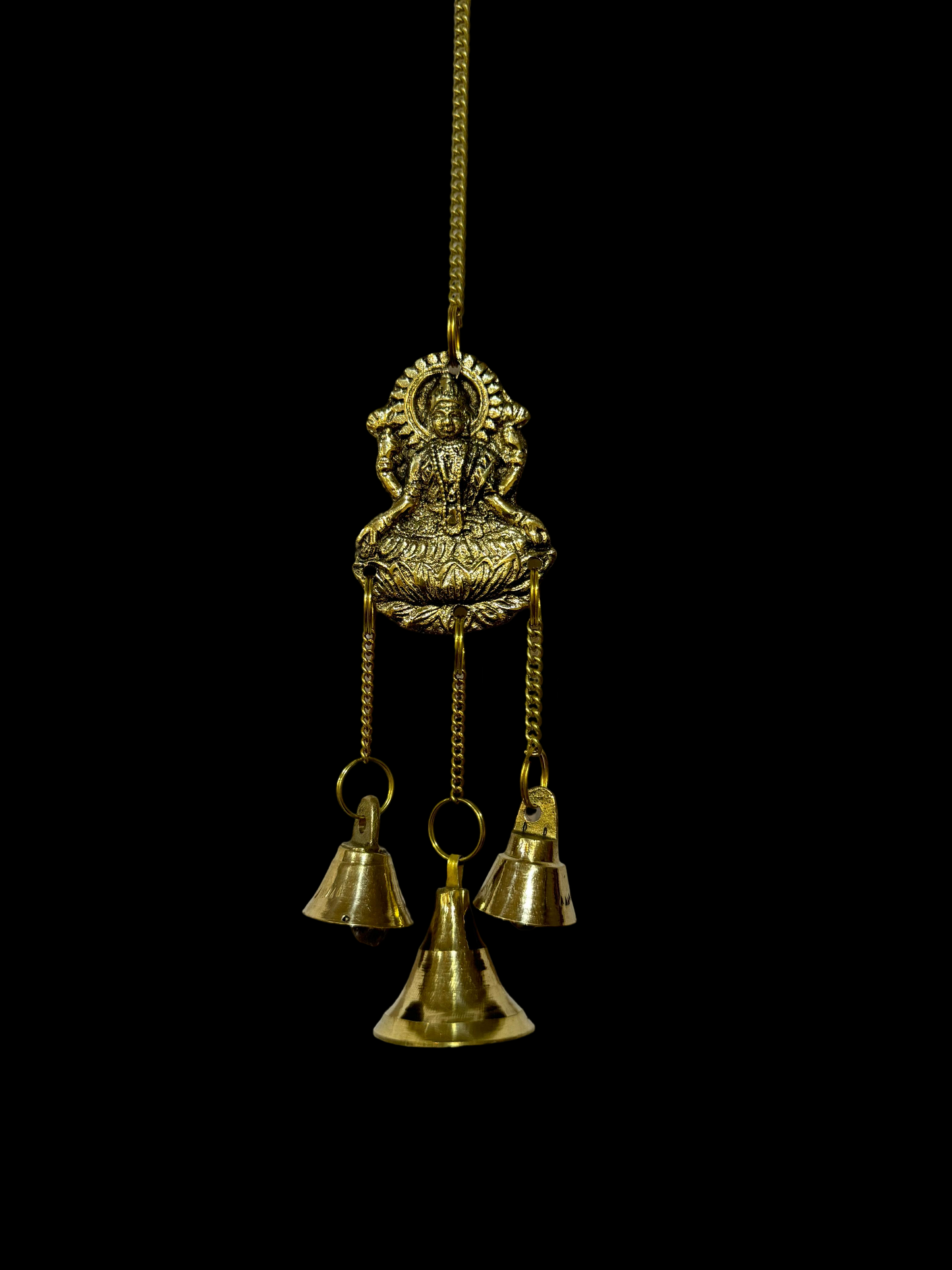 Brassaura™ Brass Laxmi Wall Hanging – Height 10 Inches & Weight 80 Grams | Home & Puja Décor