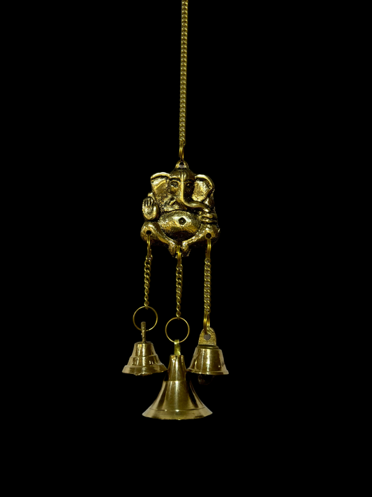 Brass Ganesha Wall Hanging Weight 80 Gram Height 25 cm