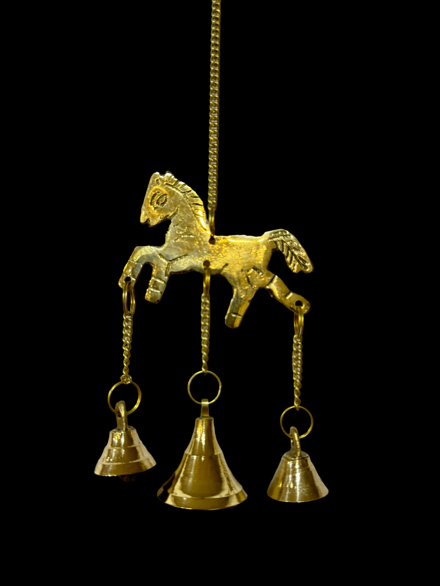 Brass Horse Wall Hanging Weight 80 Gram Height 25 cm