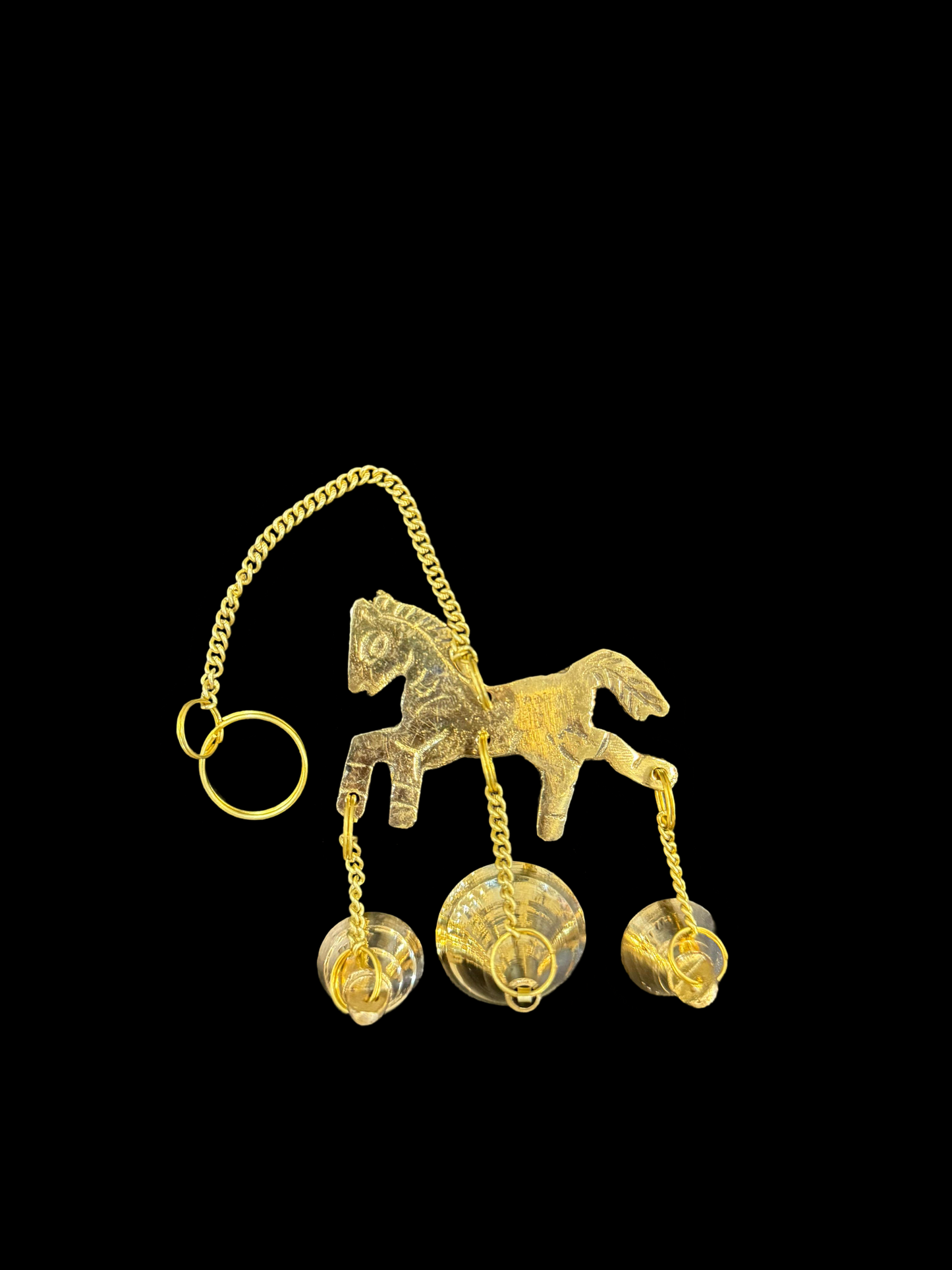 Brass Horse Wall Hanging Weight 80 Gram Height 25 cm