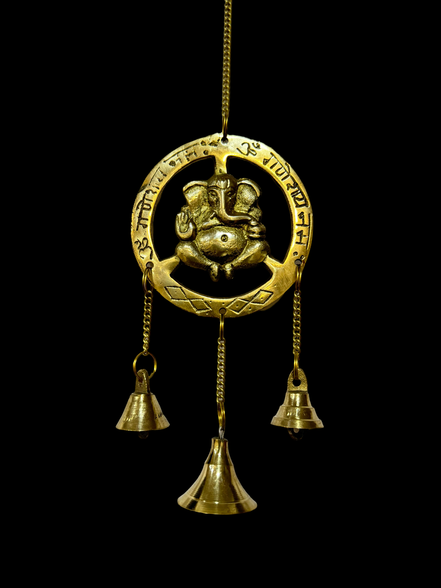Brass Ganesha Wall Hanging Weight 80 Gram Height 25 cm