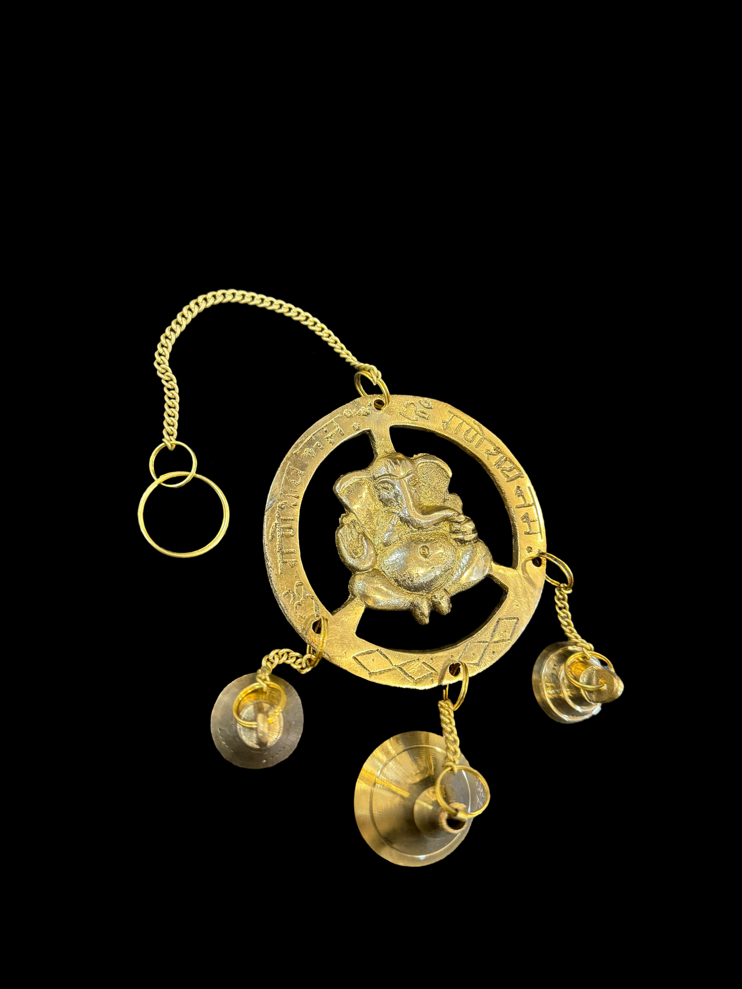 Brass Ganesha Wall Hanging Weight 80 Gram Height 25 cm