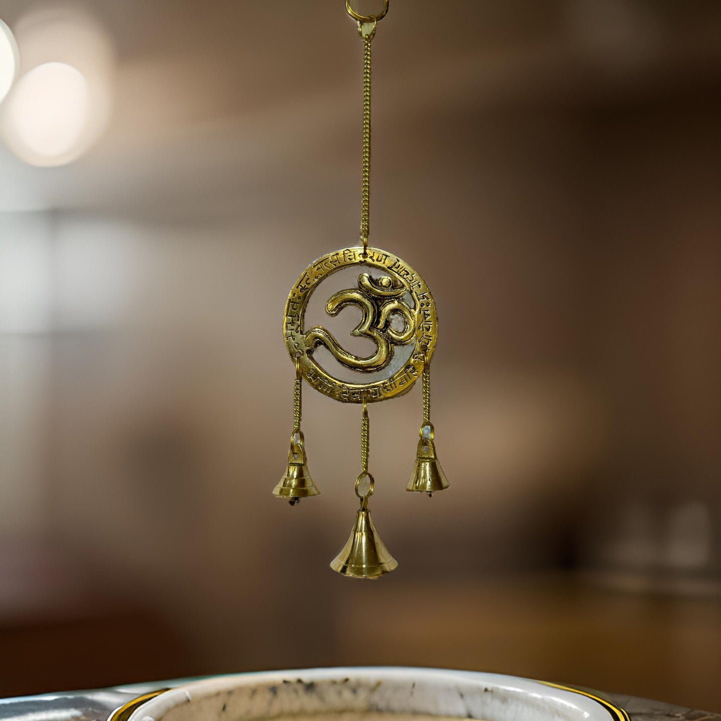 Brass Om Wall Hanging Weight 80 Gram Height 25 cm