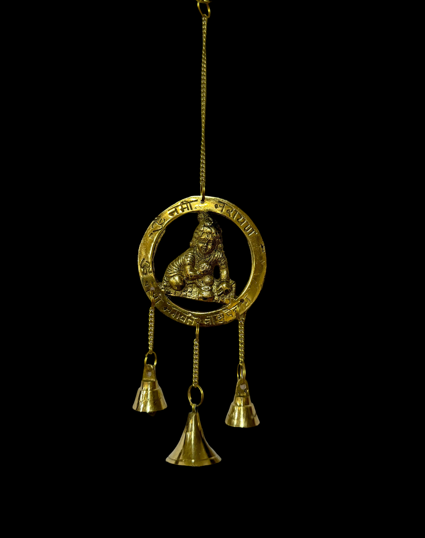 Brass Laddu Gopal Wall Hanging Weight 80 Gram Height 25 cm