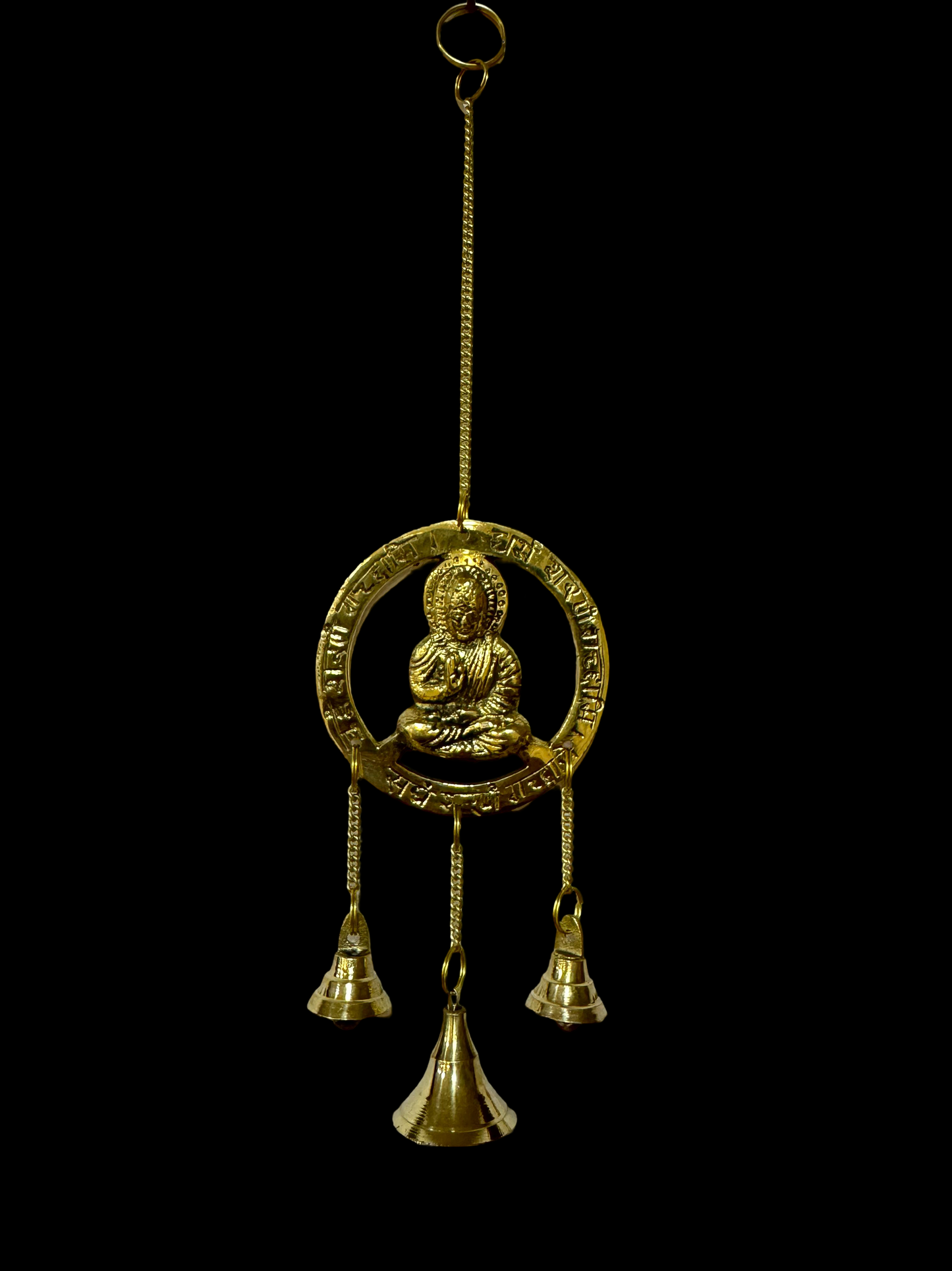 Brass Buddha Wall Hanging Weight 80 Gram Height 25 cm