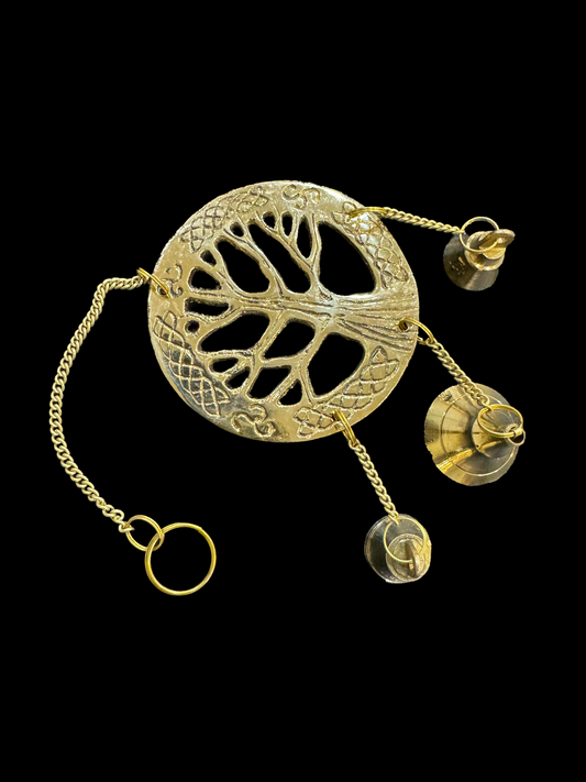 Brassaura™ Brass Tree of Life Wall Hanging – Height 10 Inches & Weight 80 Grams | Spiritual Home Décor