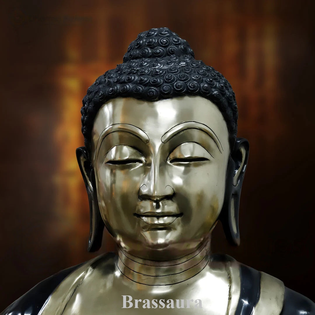 Brass Buddha For Home And Décor Weight 250 kg Height 66 Inch