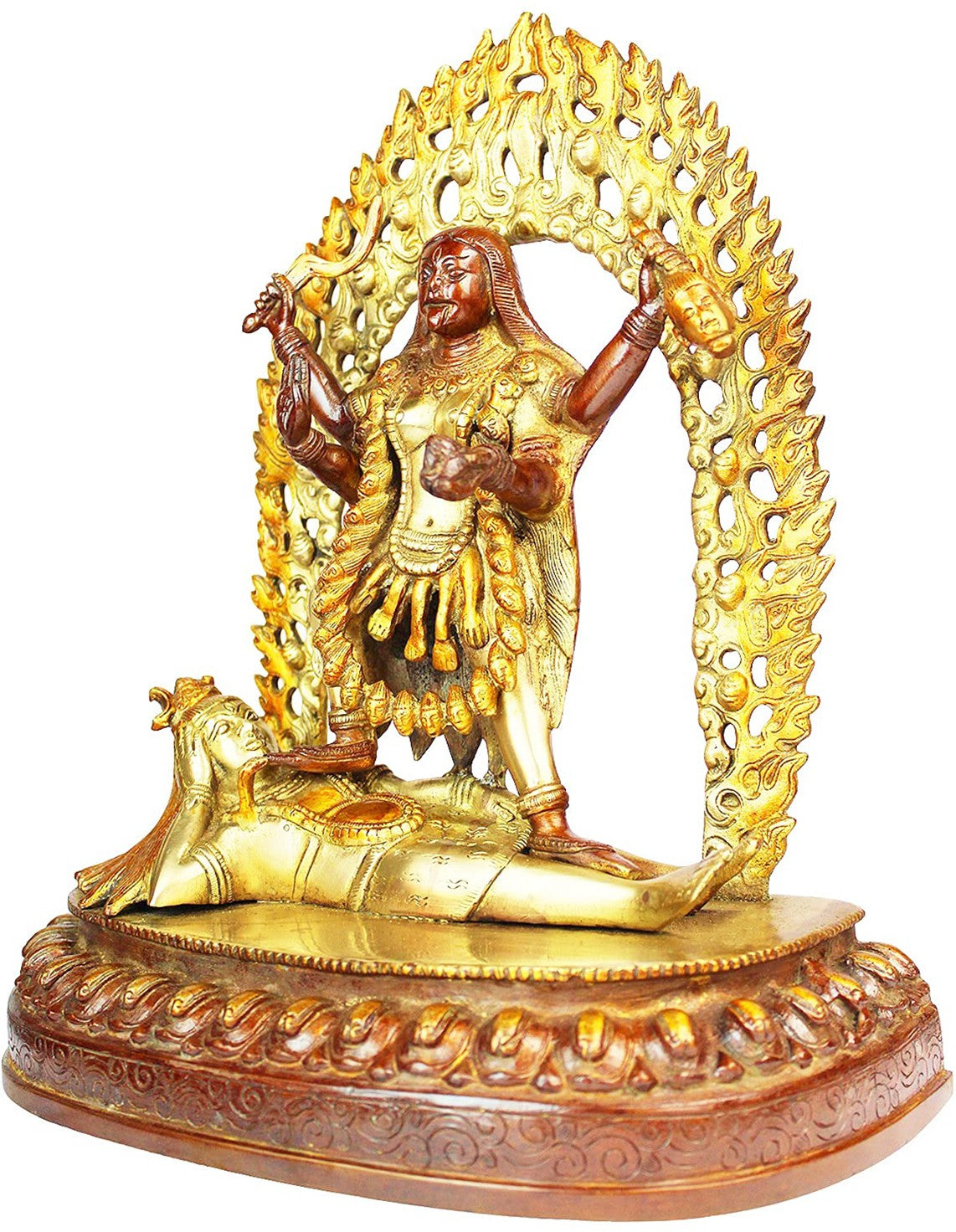 Brass Kali Mata Murti for Home and Decor Height 40 cm Weight 6 Kg