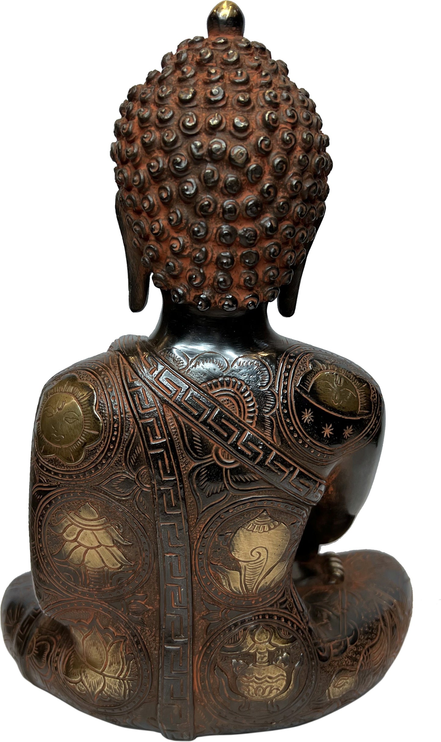 Brassaura™ Brass Black Color Buddha Statue