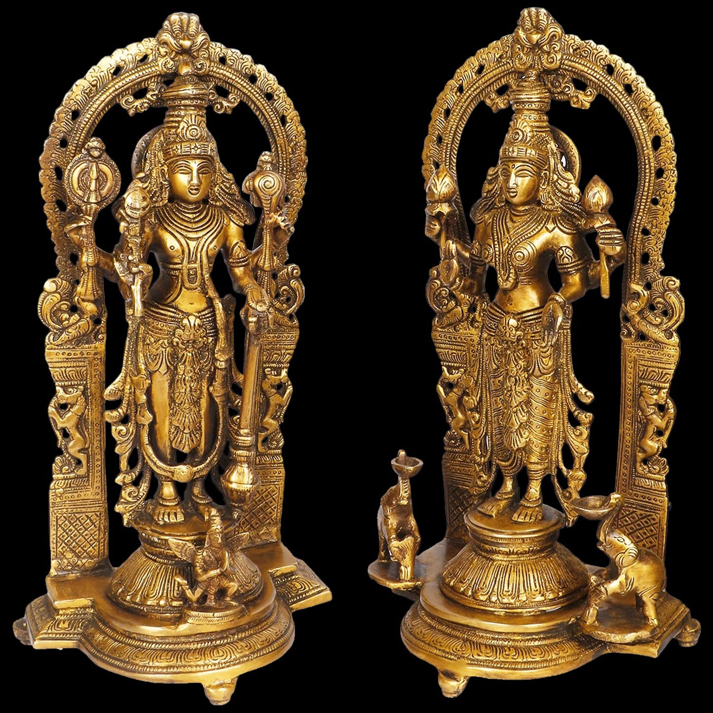 Brass Laxmi Narayana Statue Home Decor Showpiece Brass 12 Kg Height 40 cm