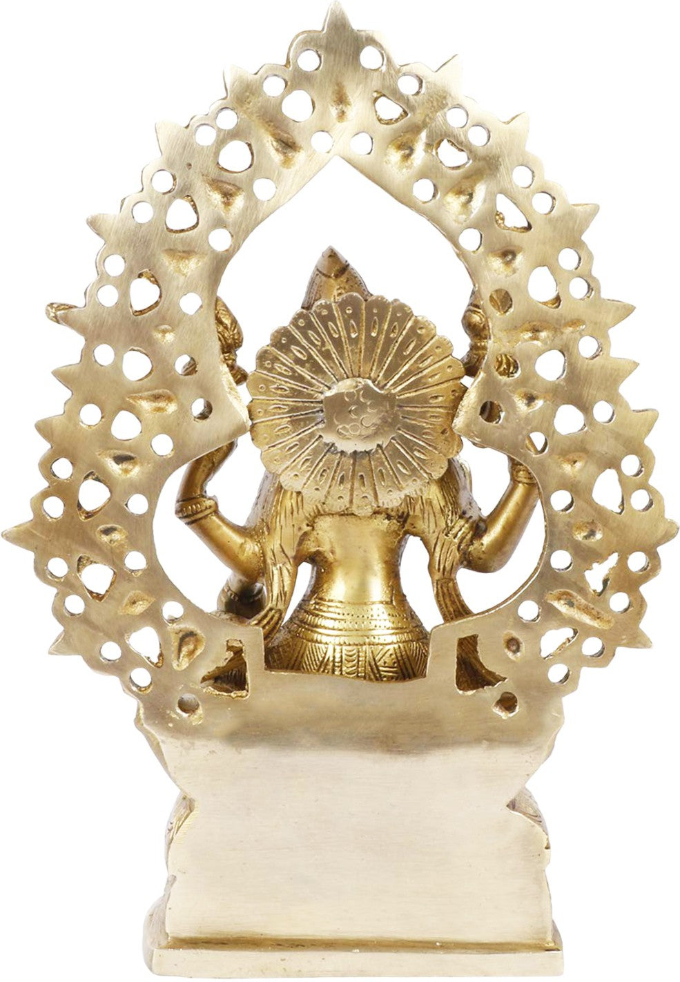 Brassaura™ Classic Brass Laxmi Statue – Height 12 Inches & Weight 3 Kgs | Puja Room Idol