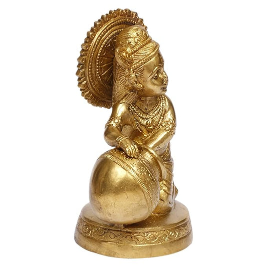 Brass Krishna Murti for Home and Decor Height 18 cm Weight 1.25 Kg