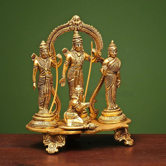 Brassaura® Brass Ram Darbar Statue | Height 7.5 Inches