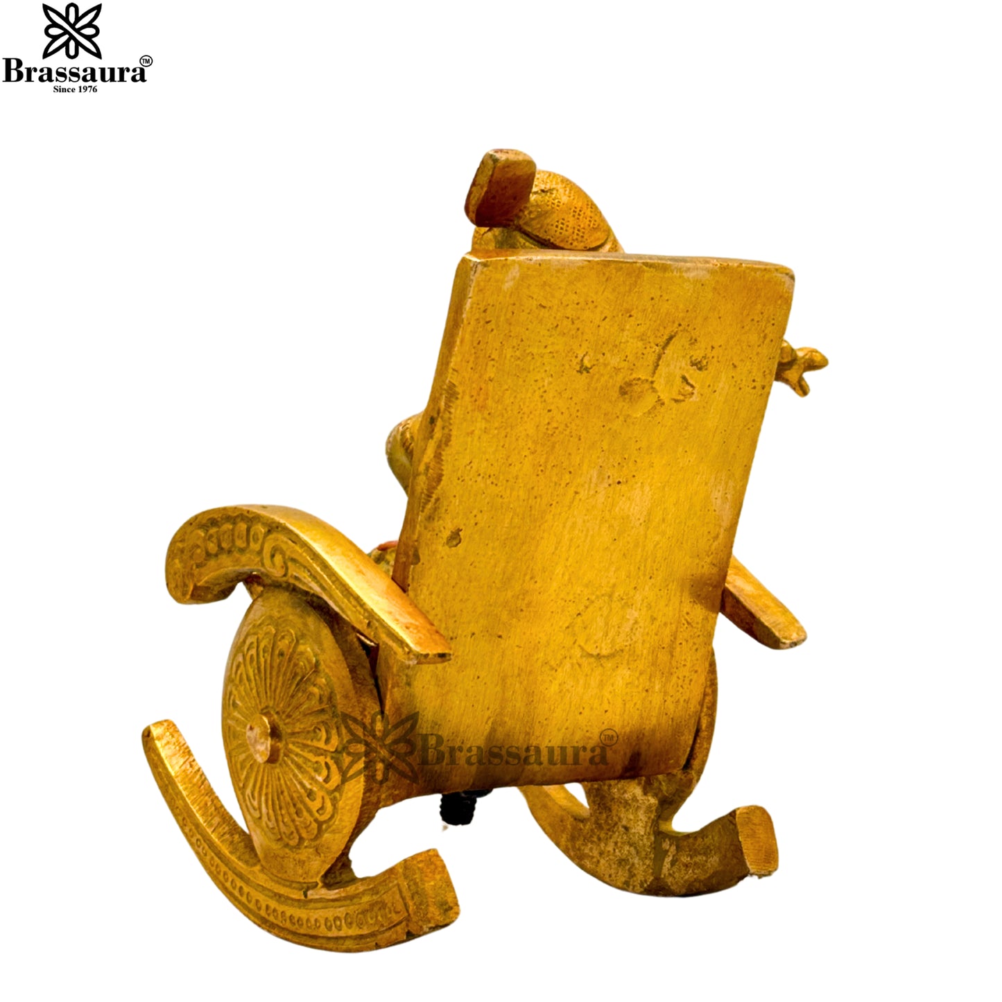 Brass Multi Colored White & Gold Patina Finish Krishna Weight 2.1 Kg & Height 6 Inch