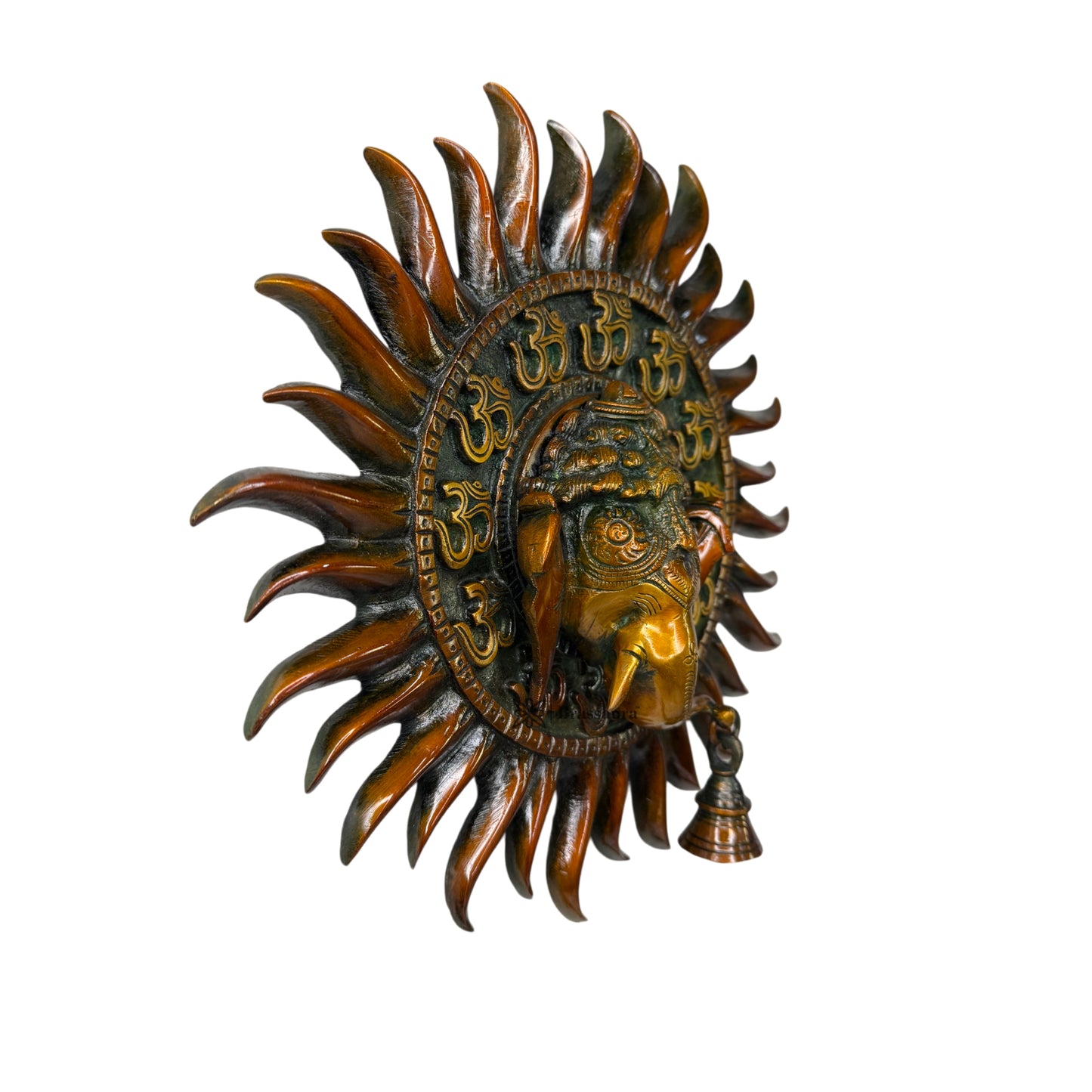 Brass Hanging Ganesha for Home and Decor Weight 2.5 Kg Height 32 cm