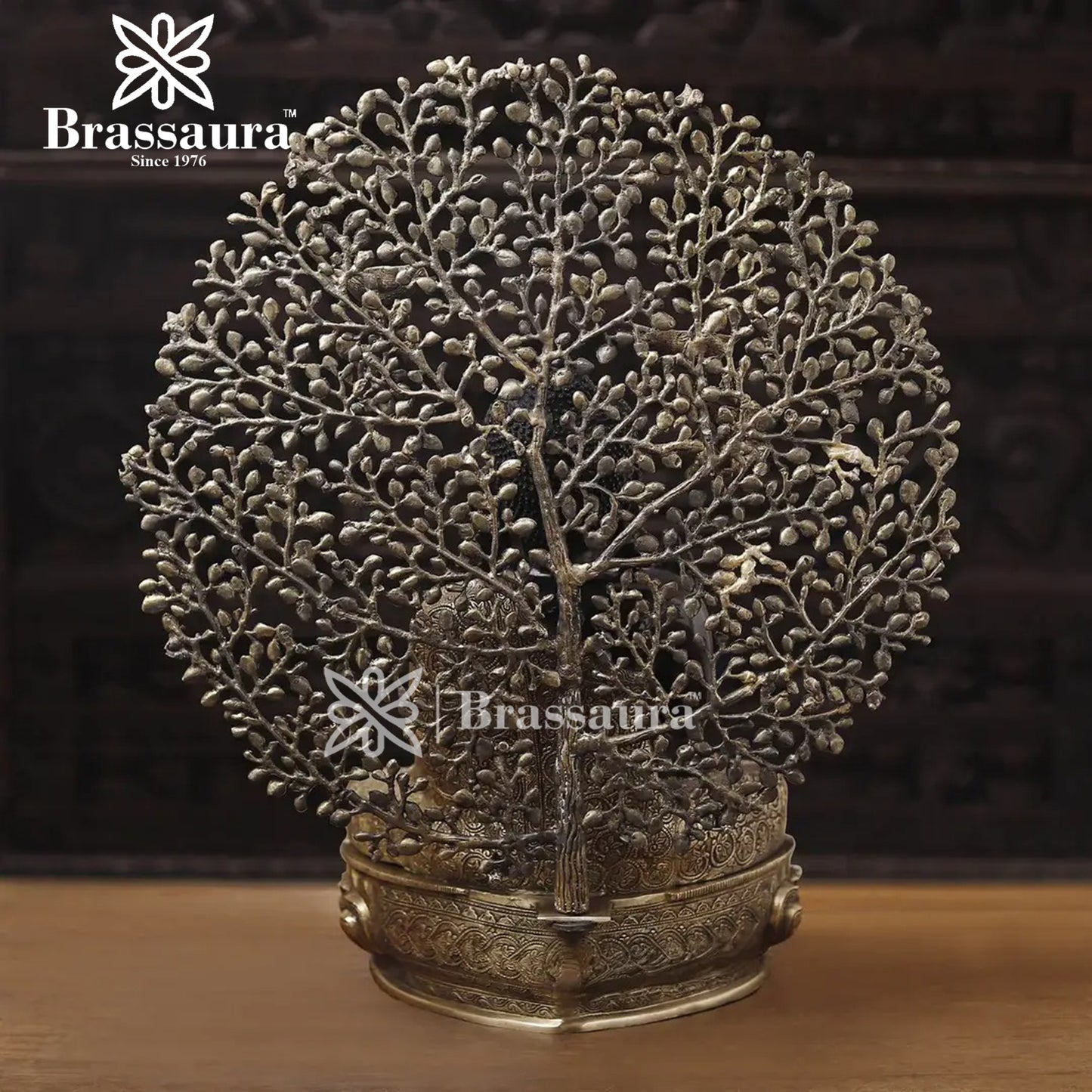 Brass Buddha For Home And Décor Weight 29.630 kg Height 29 Inch