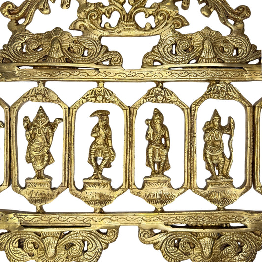 Brass Vishnu Dashavatara for Home and Decor Weight 8.5 Kg Height 41 cm