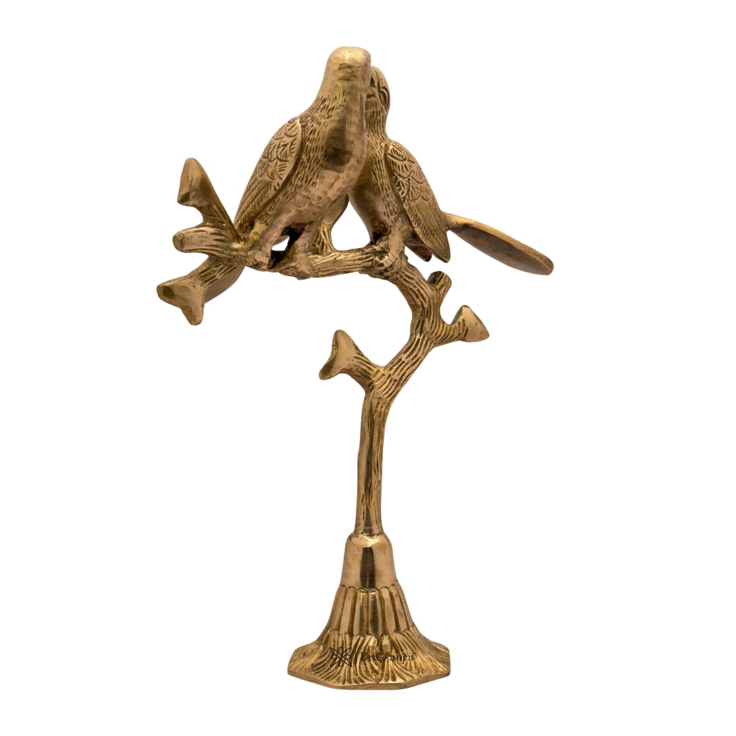 Brass Tree and Birds for Home and Decor Weight 1 Kg Height 27 cm