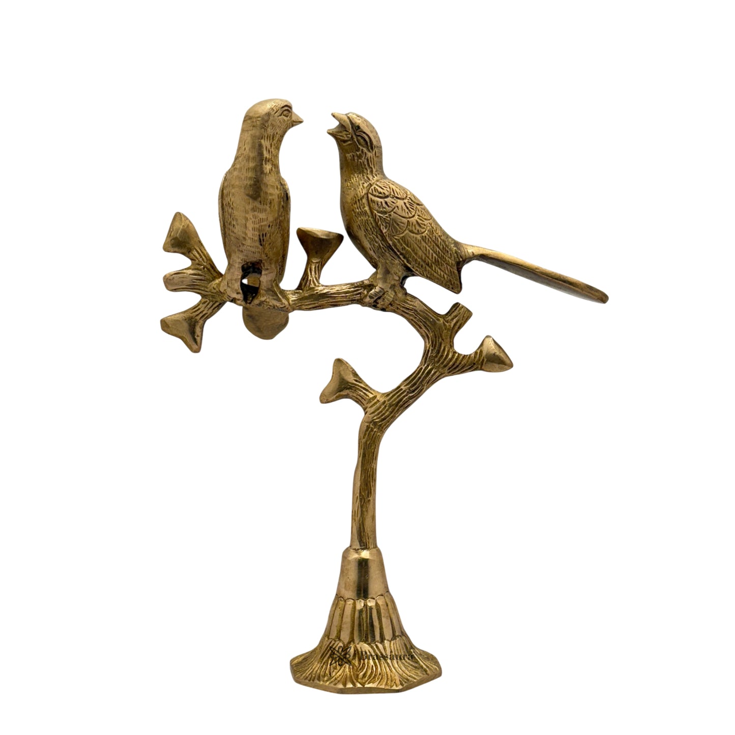 Brass Tree and Birds for Home and Decor Weight 1 Kg Height 27 cm