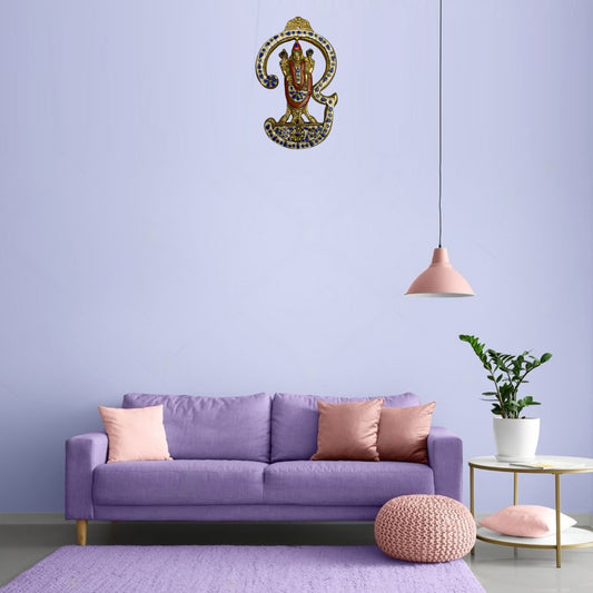 Brass Gem Stone Work Bala Ji Statue Weight 2.08 Kg & Height 12.5 Inch