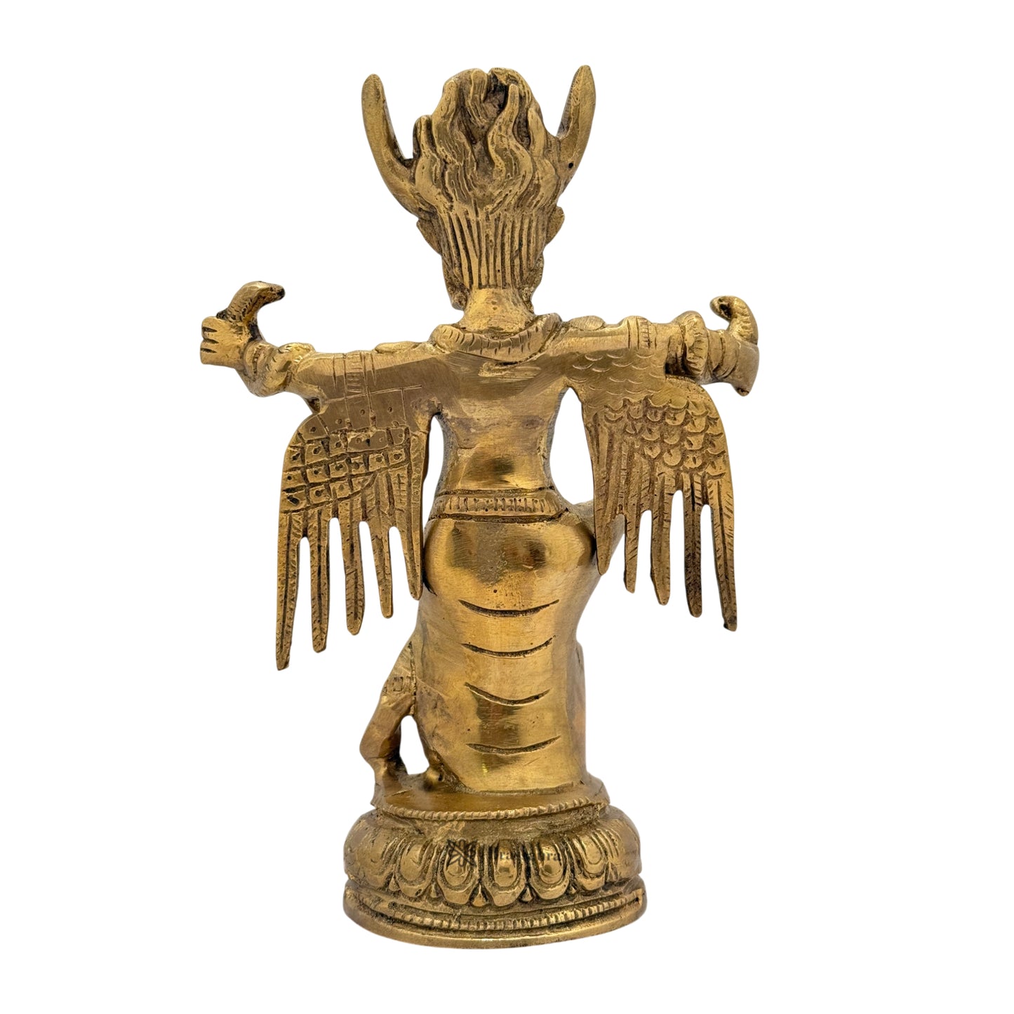 Brass Garuda Dev for Home and Decor Weight 1.4 Kg Height 10 cm