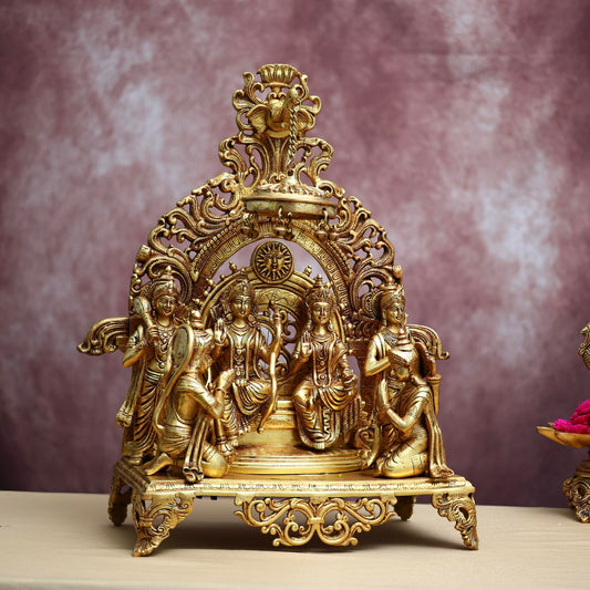LARGE BRASS RAM DARBAR MURTI HEIGHT 23 INCHES
