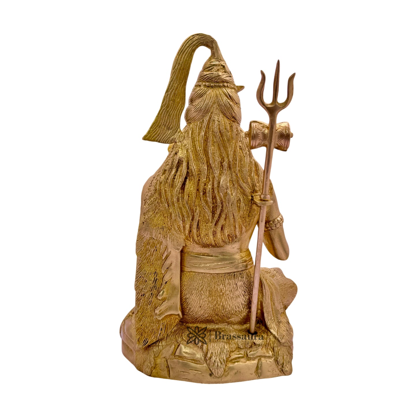 Brass Big Size Shiva Murti for Home and Decor Height 34 cm Weight 6.380 Kg