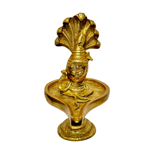 Brass Shivalinga Murti for Home and Decor Height 28 cm Weight 2.5 Kg