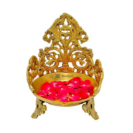 Brass Umi Urli Diya Statue for Home and Decor Height 25 cm Weight 2 Kg