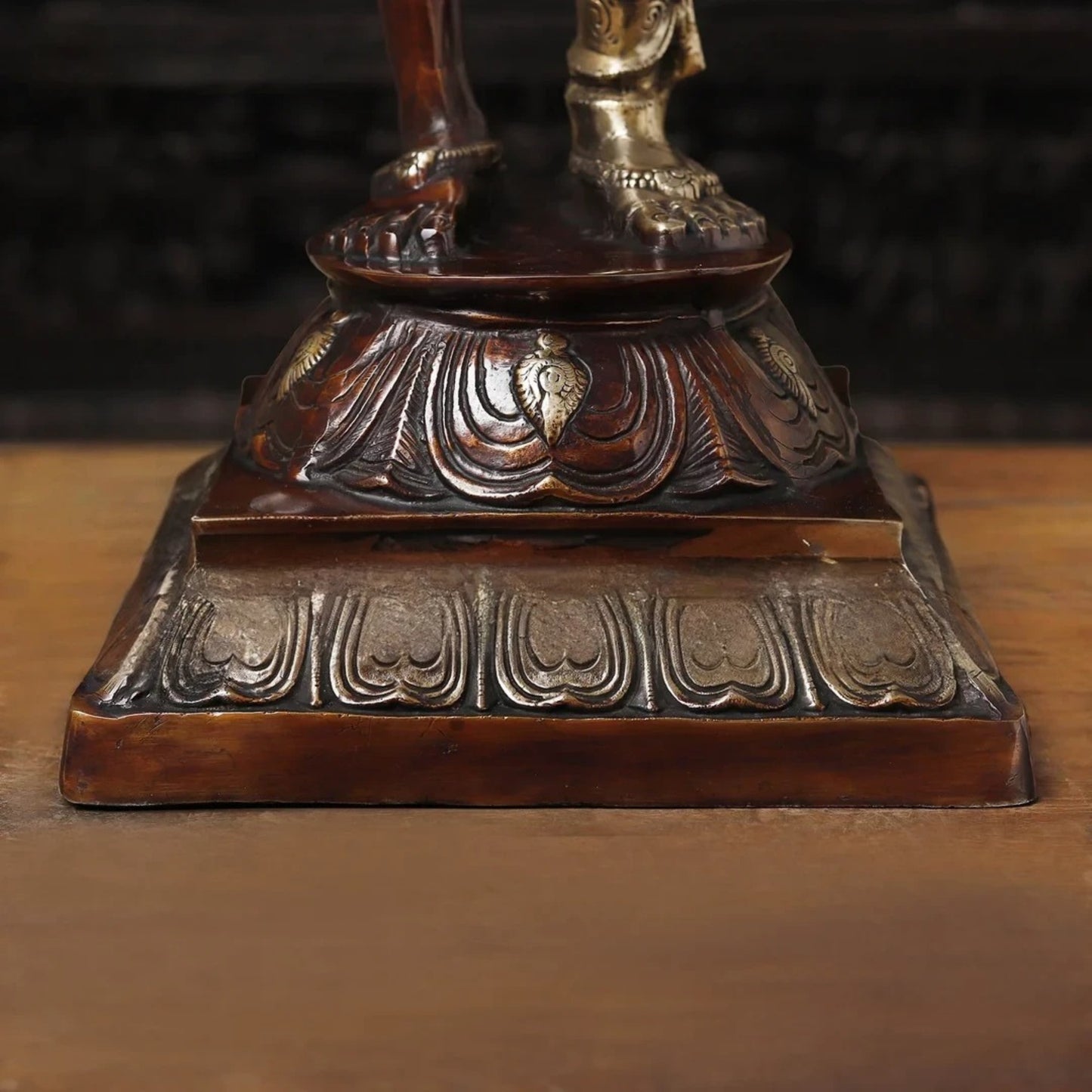 Brass Aardhnareshwar Statue Weight 24.21 Kg And Height 38.5 Inch