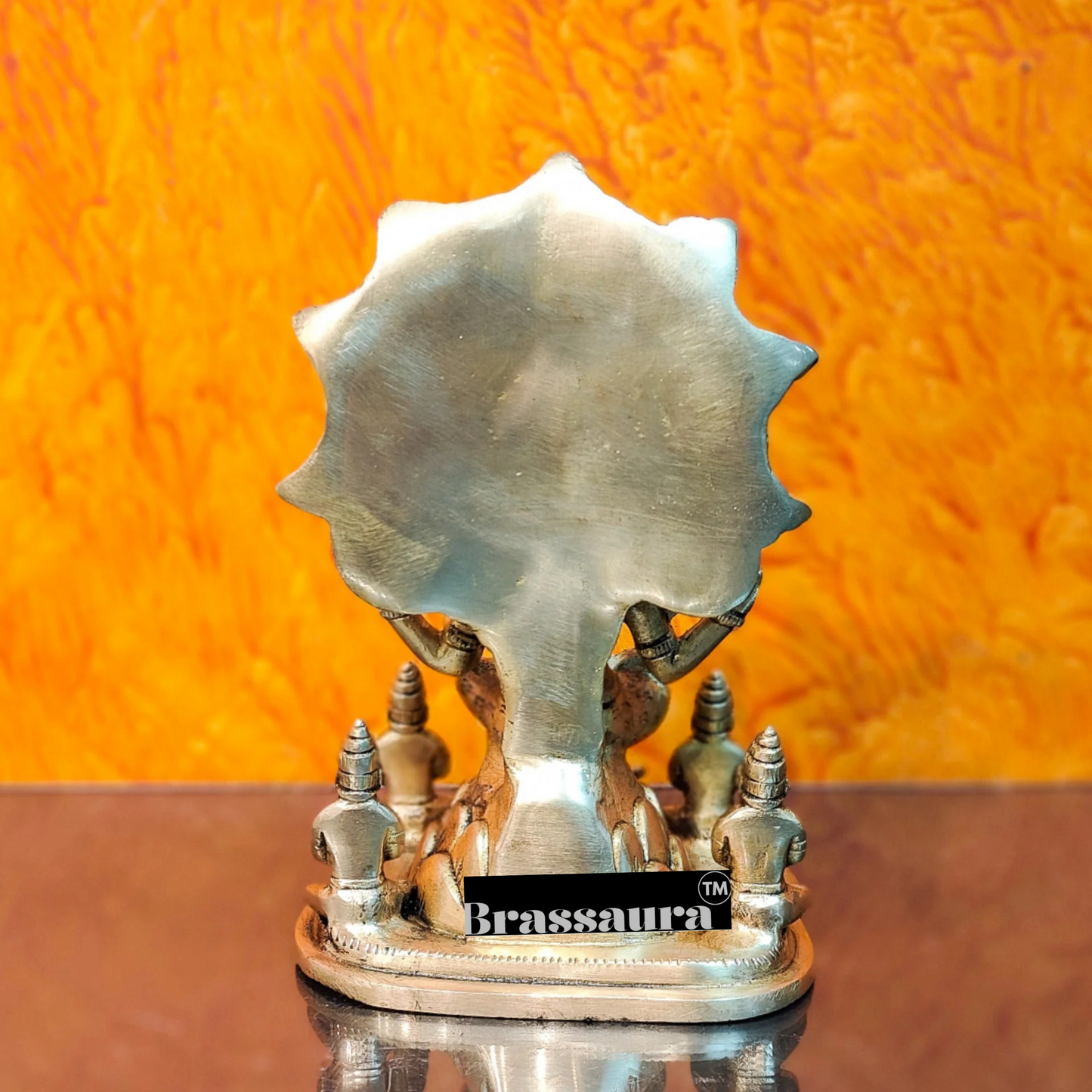 Brassaura™ Dakshinamurthy Brass Statue | Height 8.75 Inches | Weight 3 Kgs | Spiritual Home Decor