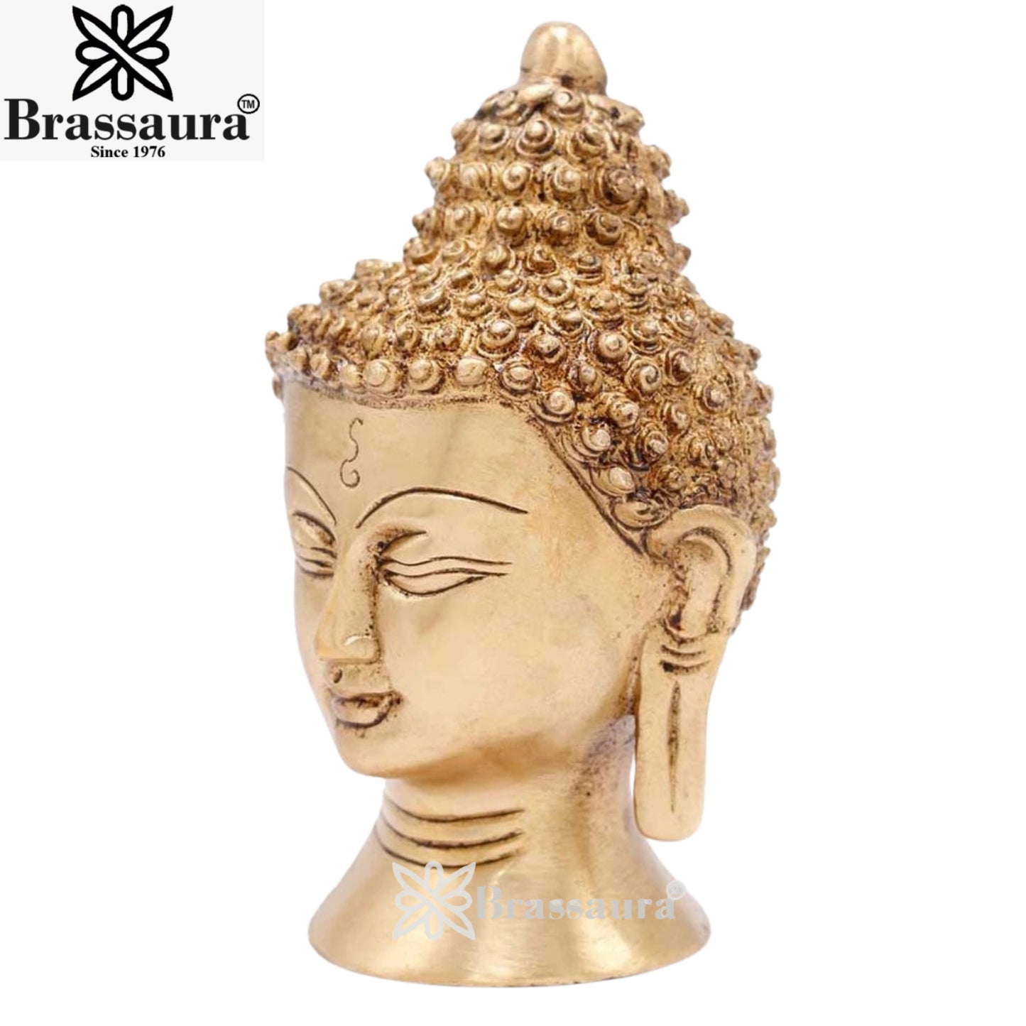 Brass Head Buddha Weight 1 kg & Height 5 Inch