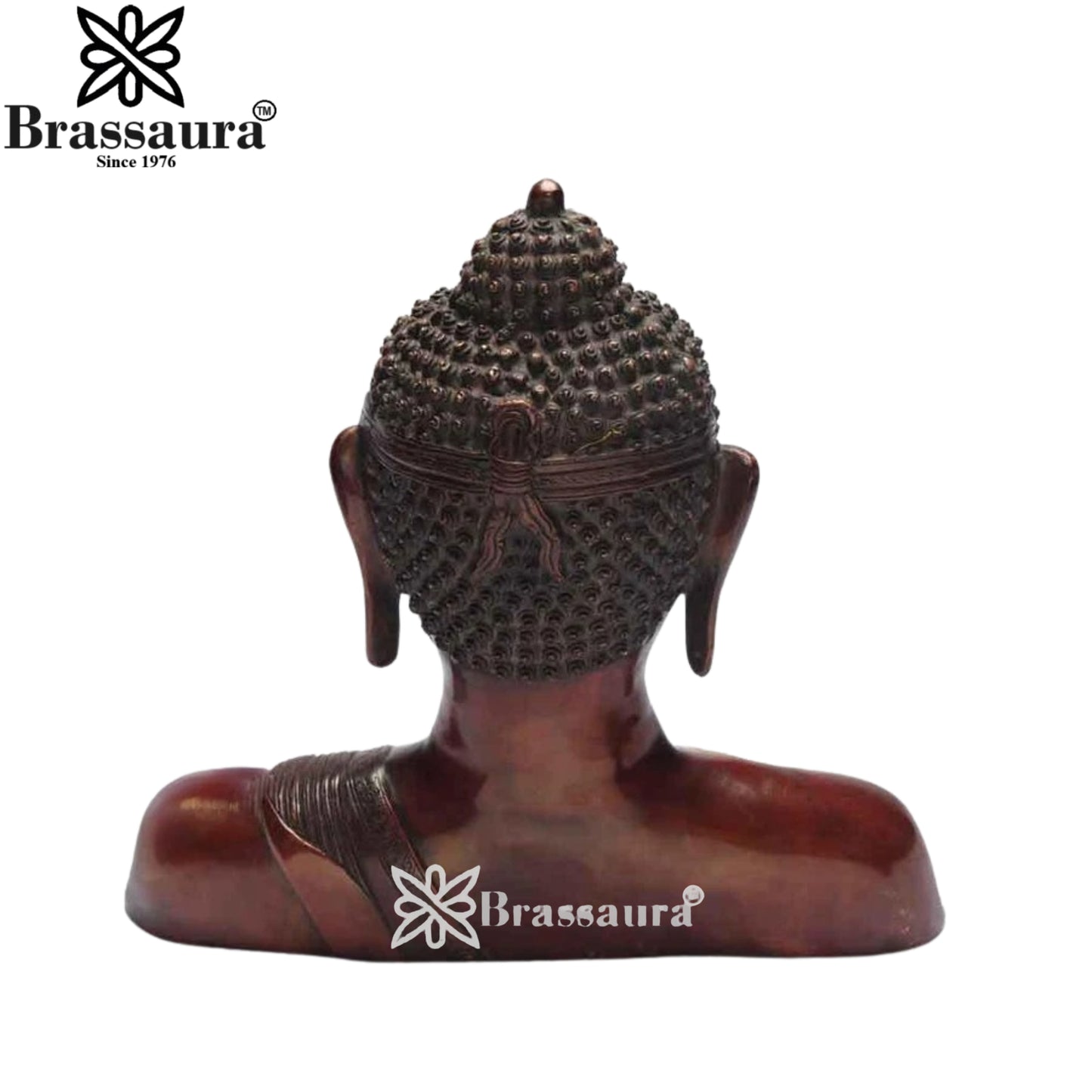 Brass Head Buddha Weight 10 kg & Height 14 Inch