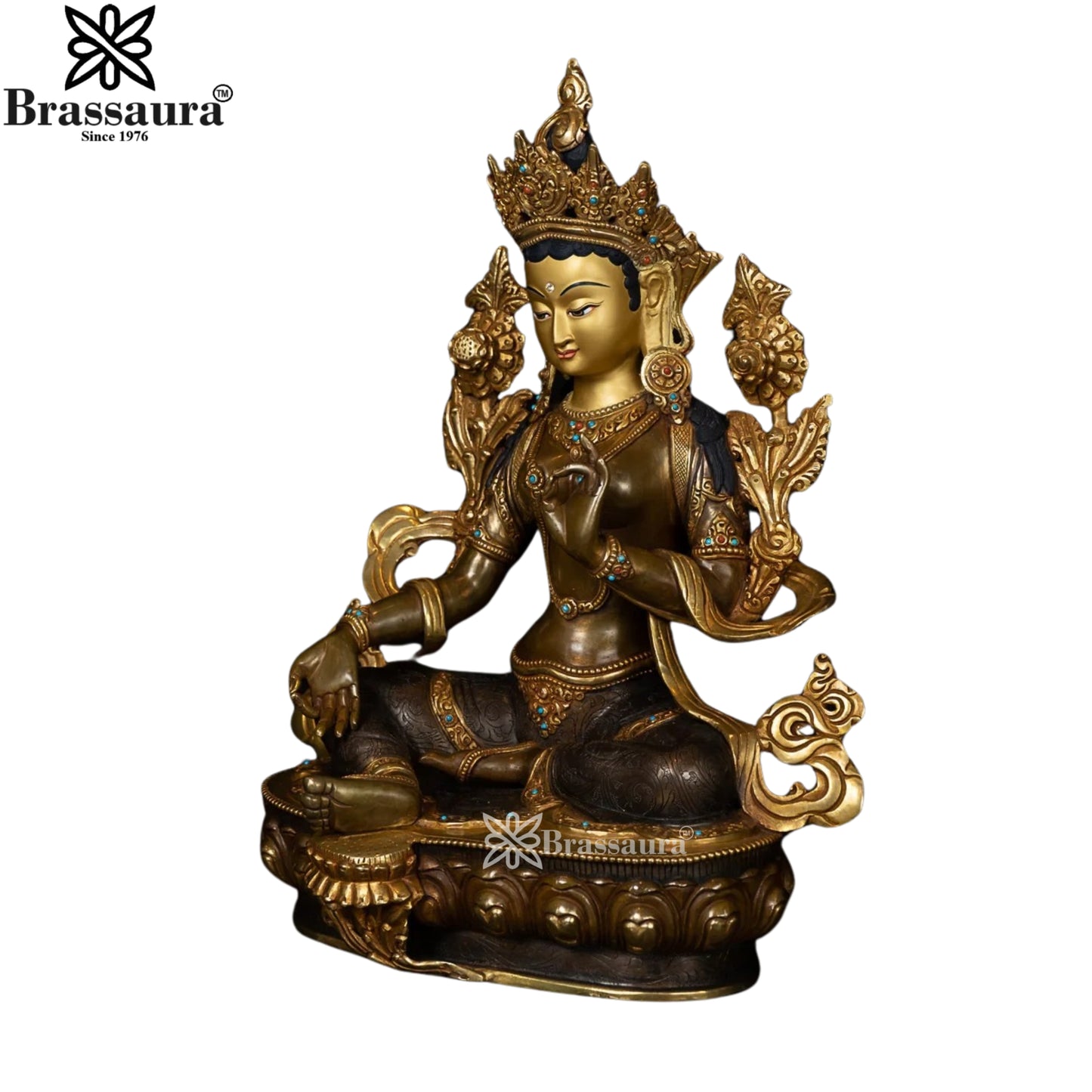 Copper Tara Statue Weight 4 Kg And Height 13 Inch
