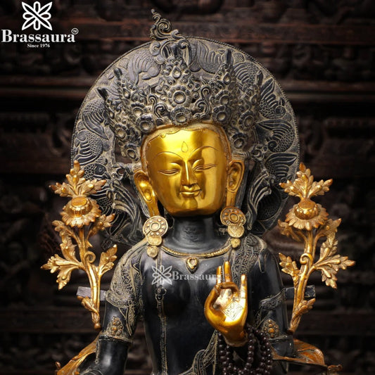 Brass Classic Tara Statue Weight 37 Kg And Height 32 Inch