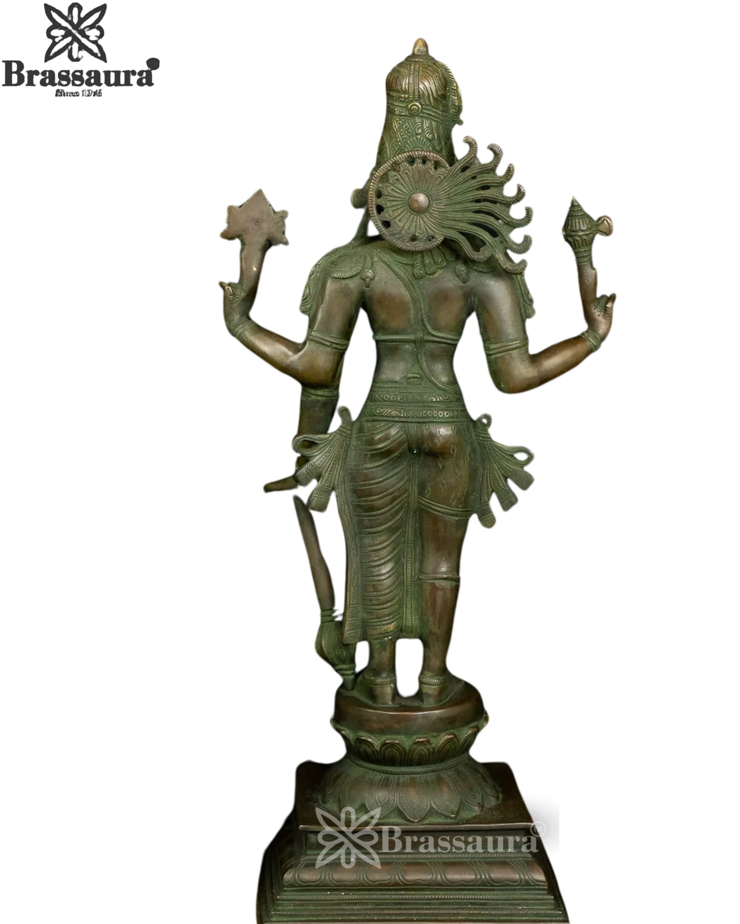 Brass Vishnu Statue Weight 10 Kg And Height 21 Inch