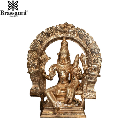 Bronze Narasimha Statue Weight 8.1 Kg And Height 12.5 Inch