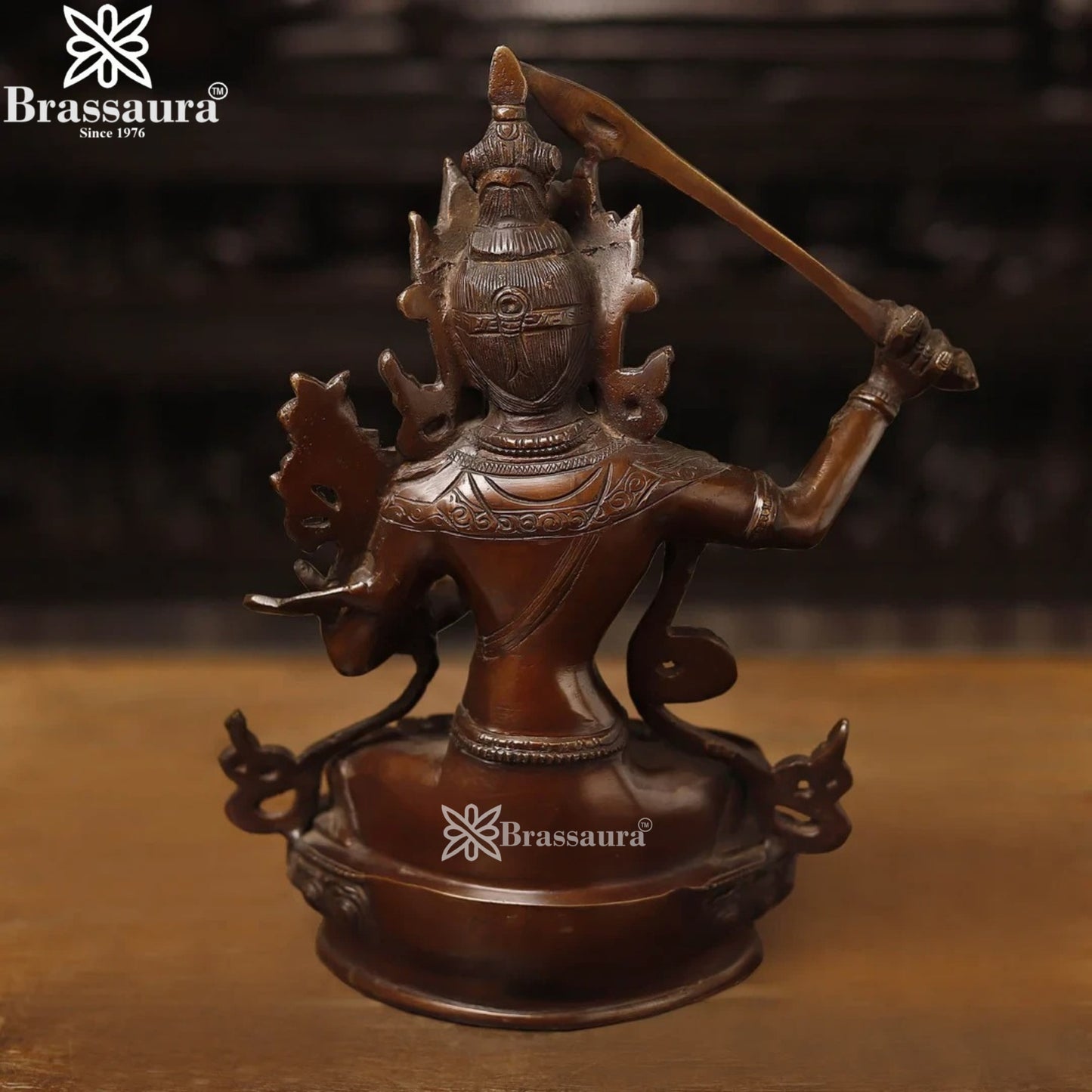 Brass Vintage Tara (Manjushree) Statue Weight 3.8 Kg And Height 12.5 Inch