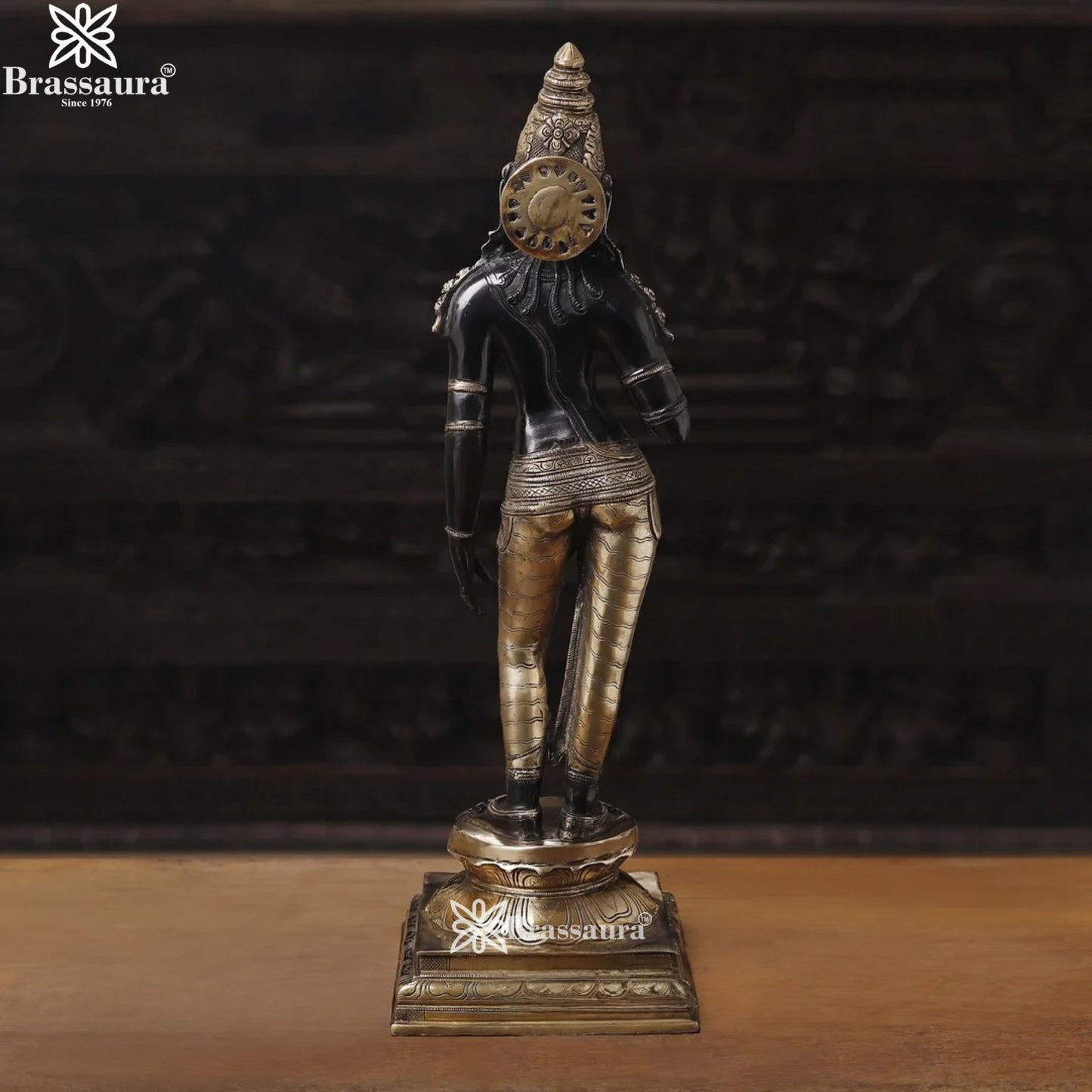 Brass Classic Parvati Statue Weight 11.57 Kg And Height 27 Inch