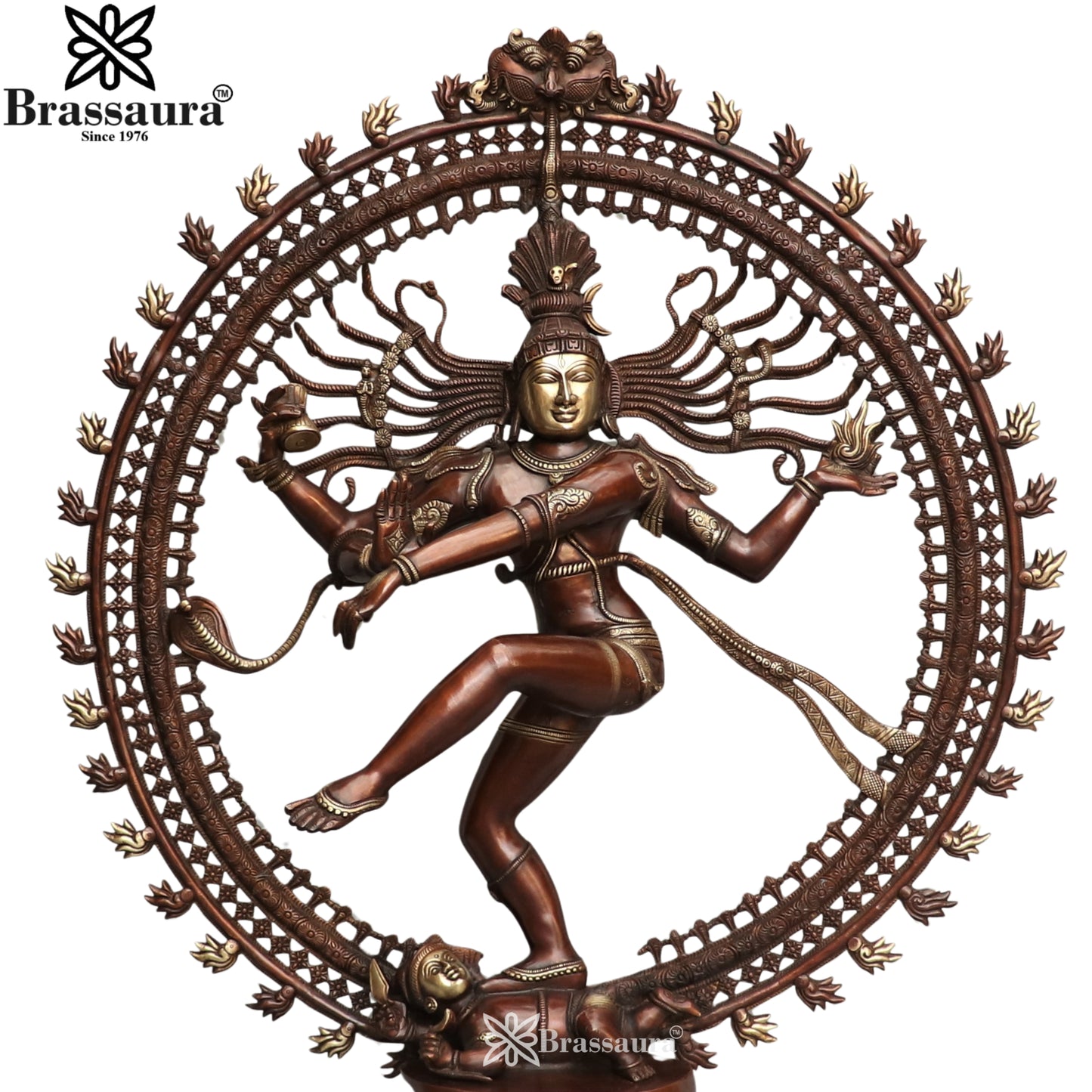 Brass Antique Dancing Natraj Statue Weight 34 Kg And Height 37 Inch