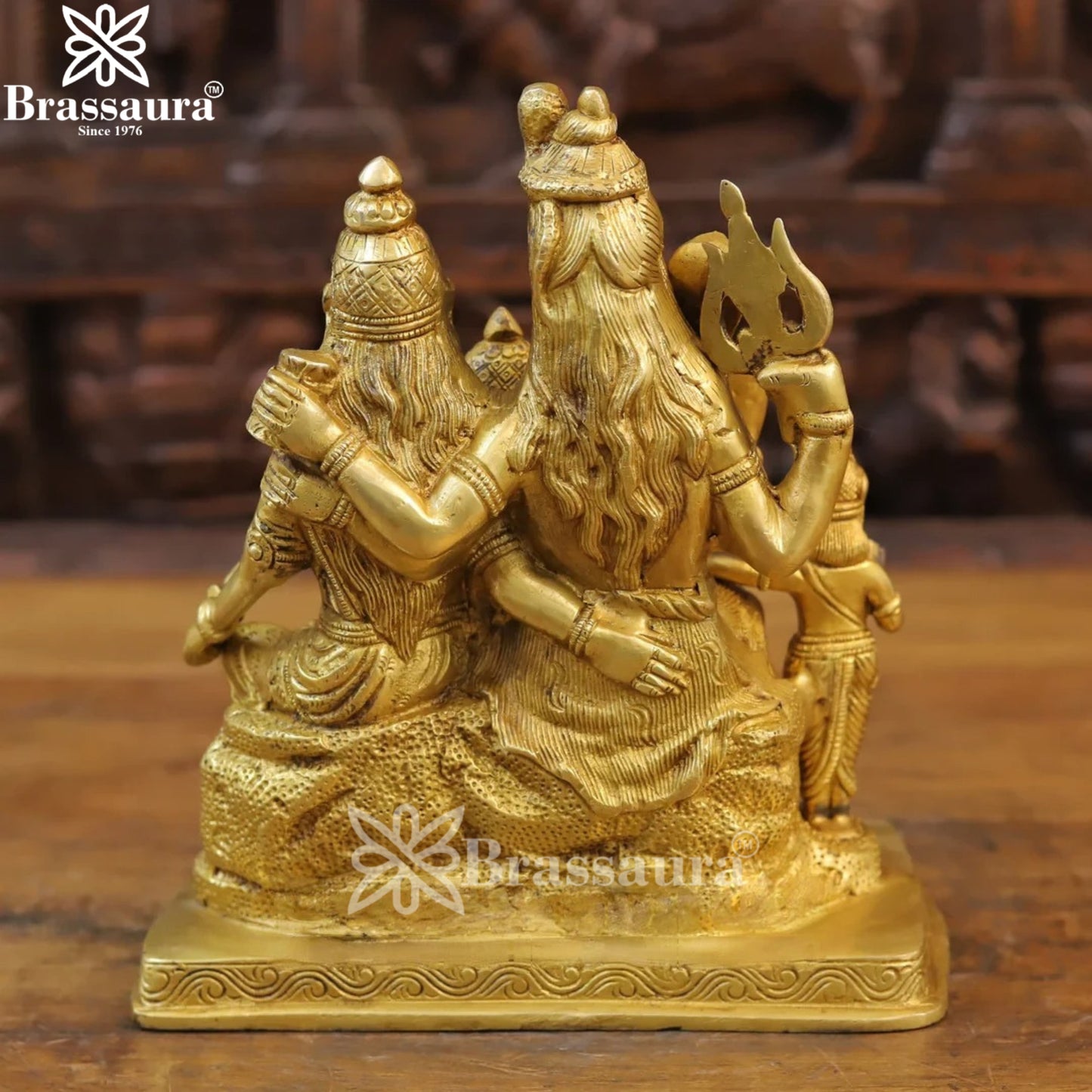 Brass Lord Shiv Parivaar Statue Weight 5.18 Kg And Height 10 Inch