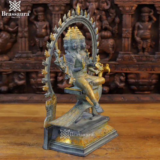 Brass Karthikiya Statue Weight 11.94 Kg And Height 17.5 Inch
