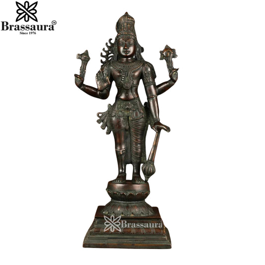 Brass Vishnu Harihara Statue Weight 10 Kg And Height 21.5 Inch