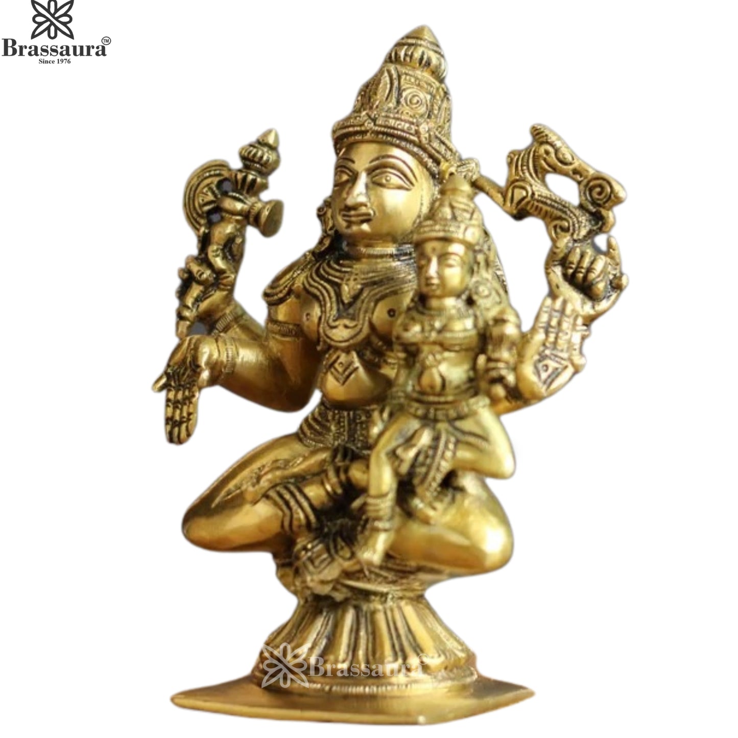 Brass Lord Shiv Family Statue Weight 2 Kg And Height 6.5 Inch