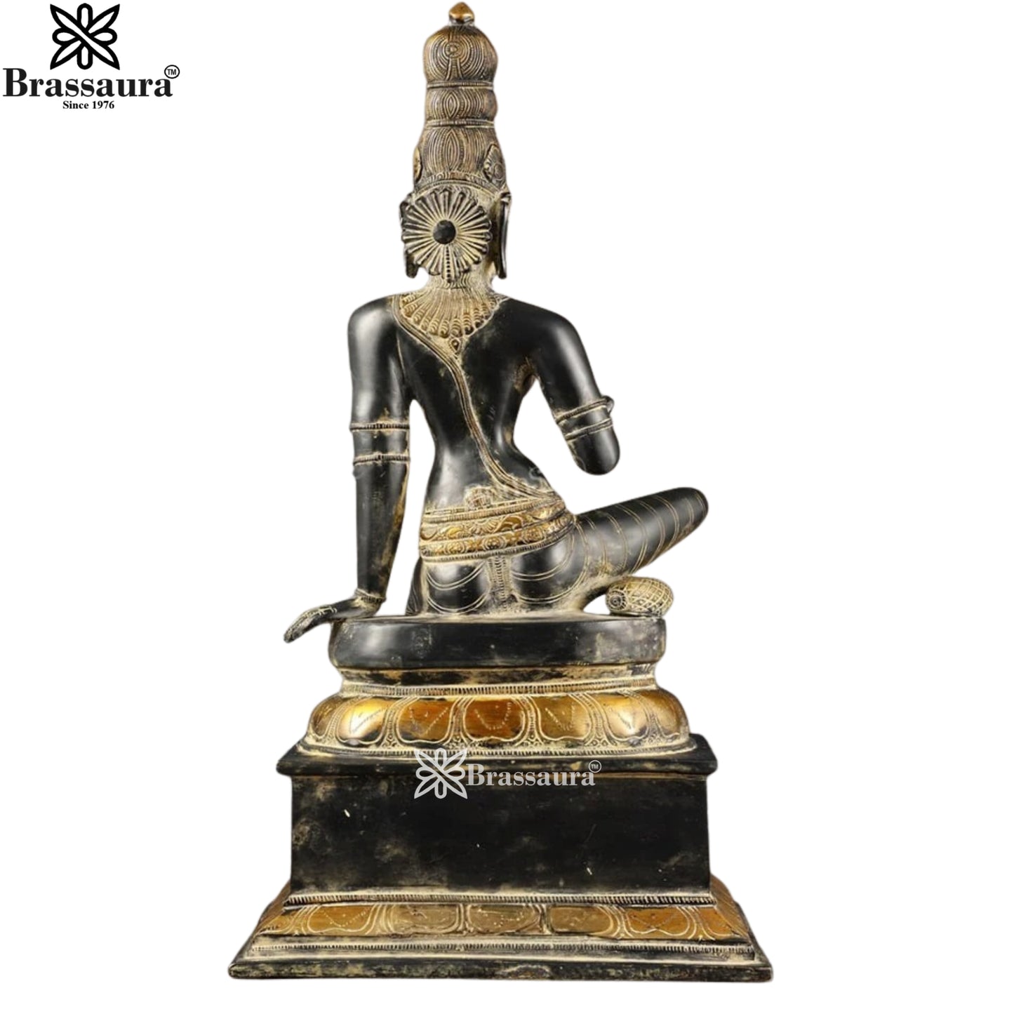 Brass Parvati Statue Weight 14.5 Kg And Height 20.5 Inch